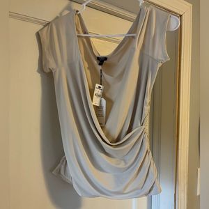 Express Body Contour Crossover Blouse Large NWT